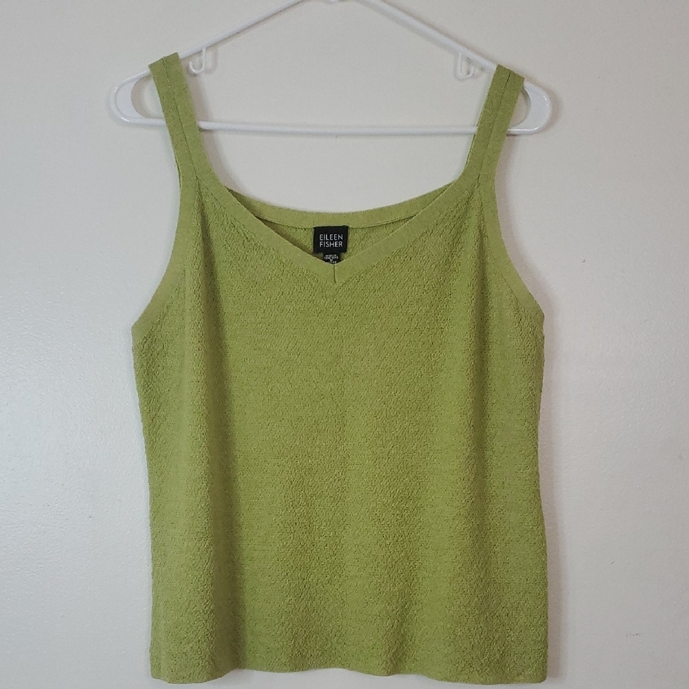 EILEEN FISHER Lime Green Tank Top